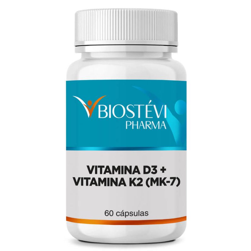 Vitamina D3 10.000ui + Vitamina K2 200mcg 60 cápsulas